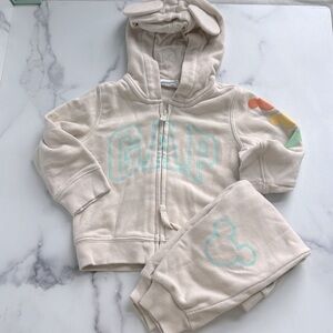 BabyGap Disney Mickey Mouse Logo Hoodie and Pull On Joggers